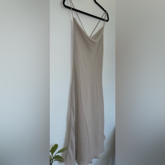 SHOW ME YOUR MUMU Verona cowl neck Slip Midi Dress Show me the Ring Bridesmaid - Picture 8 of 9